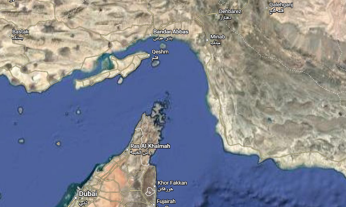 Strait of Hormuz - Google Map