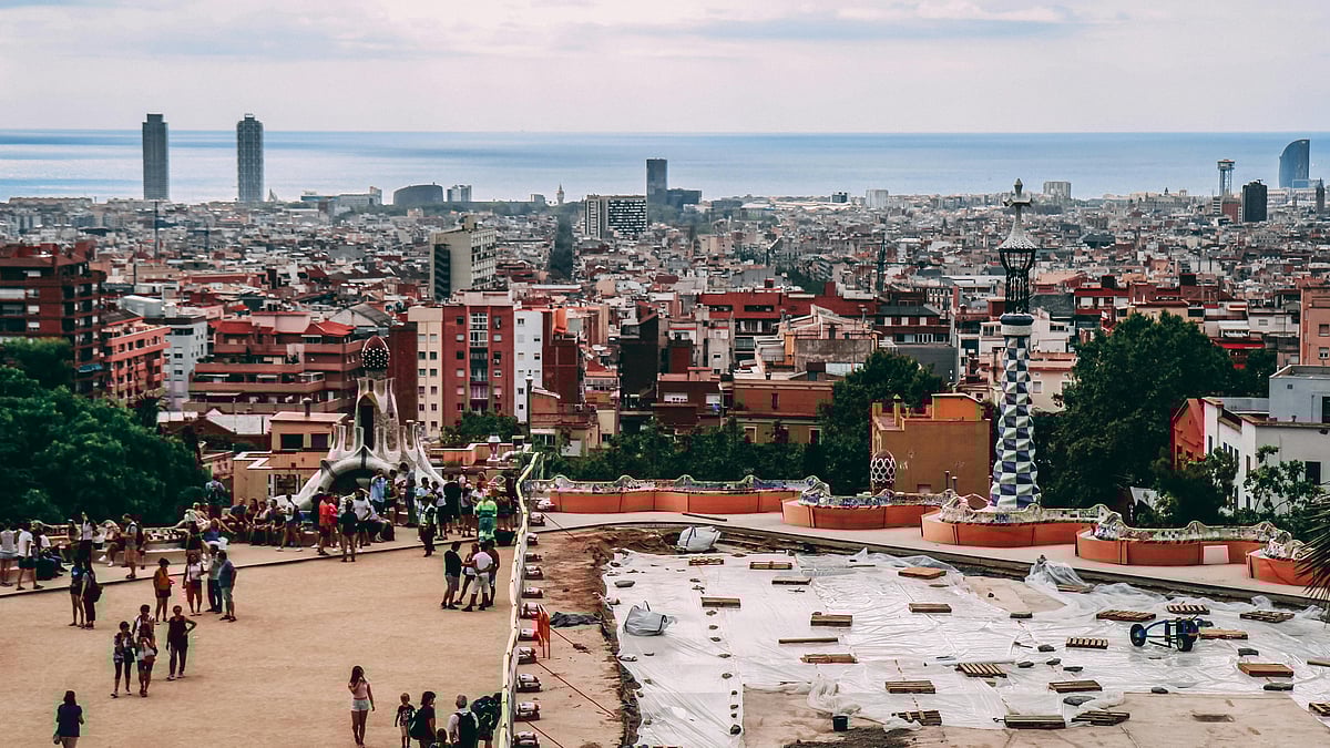 A hot summer day in Barcelona
