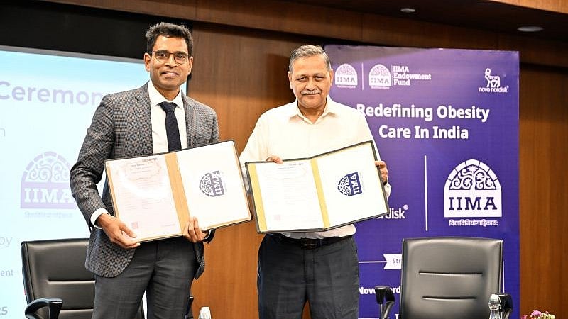 LinkedIn : Vikrant Shrotriya, Vice President & Managing Director, Novo Nordisk India and Professor Bharat Bhasker, Director of IIMA