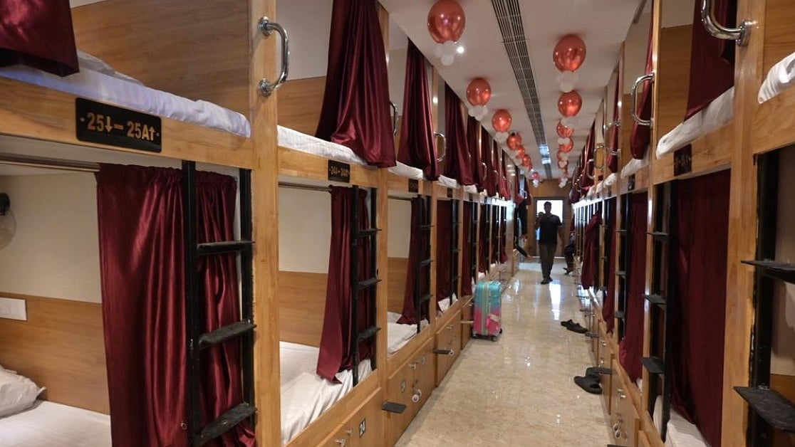 Yo Vizag : Sleeping pod at Vishakhapatnam Railway station