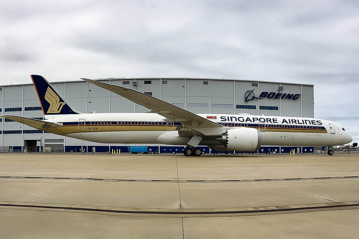 SIA aircraft at a Singapore airport after completing precautionary checks on fuel systems.