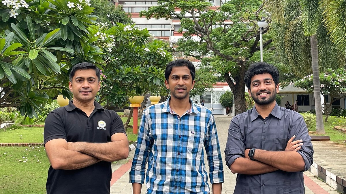 Left to Right (Captain Abhijit Bhutey, Aravind B, Vishal Reddy)