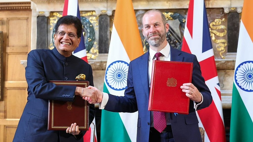 X/@PiyushGoyal : Union minister Piyush Goyal and Britains secretary of state for business and trade, Jonathan Reynolds