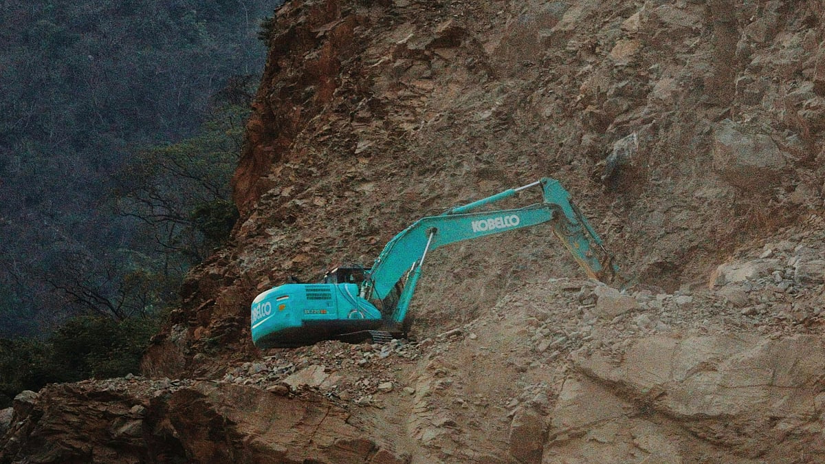 Photo by Vaibhav Joshi : A view of mining site