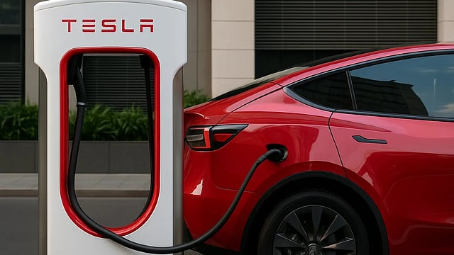 Tesla launches first charging facility at Bandra-Kurla Complex in Mumbai