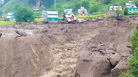 Cloudburst hits Chashoti in Kishtwar, Jammu & Kashmir