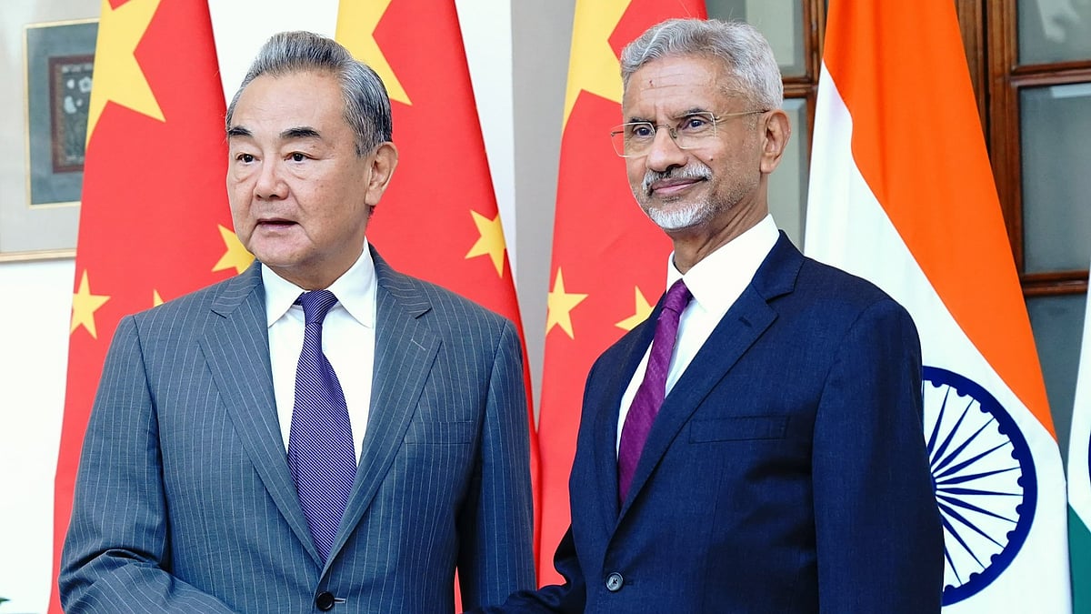 X/@Dr. S. Jaishankar : External Affairs Minister S Jaishankar and Chinese Foreign Minister Wang Yi during bilateral talks in New Delhi