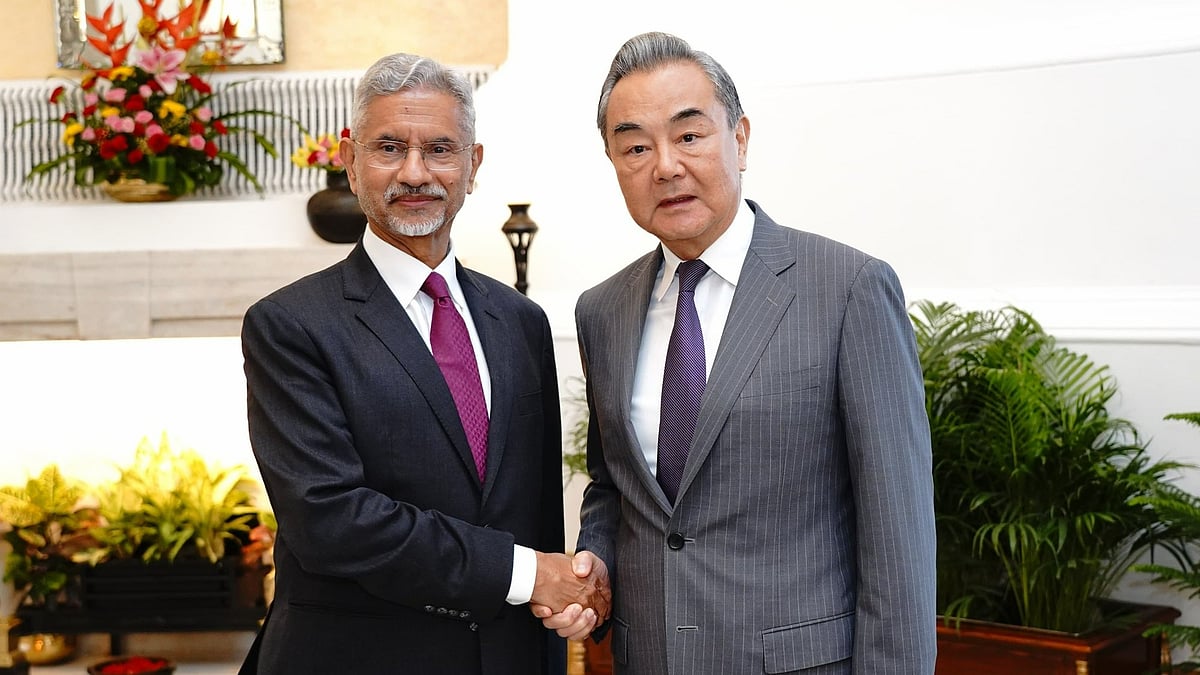 X/@Dr. S. Jaishankar : External Affairs Minister S Jaishankar and Chinese Foreign Minister Wang Yi during bilateral talks in New Delhi on August 20, 2025