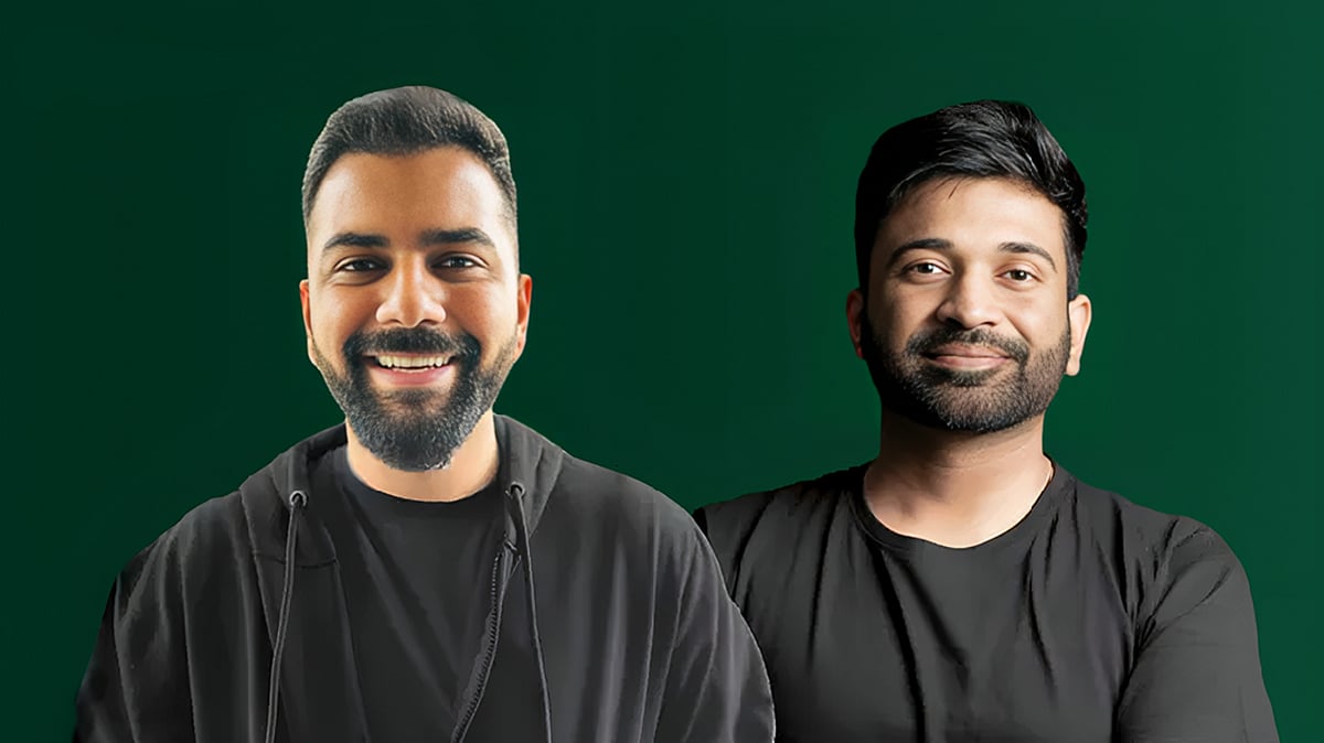 WizCommerce cofounder Divyaanshu Makkar and Vikas Garg