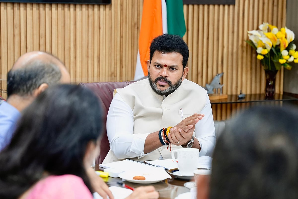 x : Civil Aviation Minister K Rammohan Naidu