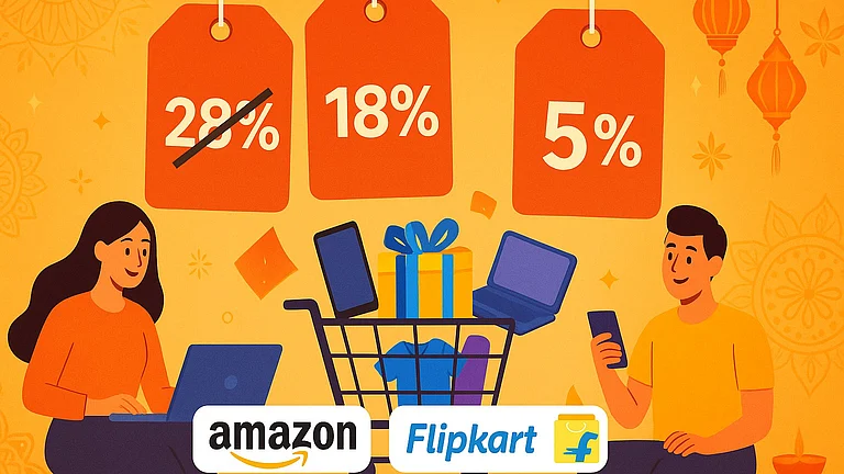 Amazon, Flipkart Eye Festive Windfall as GST Cuts Kick In - null