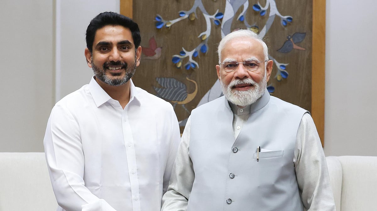 X : Andhra Pradesh Minister for Education, IT, and Electronics Nara Lokesh 