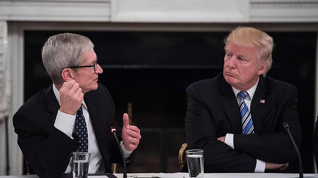 President Trump Asks Tim Cook’s Investment Strategy to Boost US Manufacturing; Here’s How Apple CEO Reacted