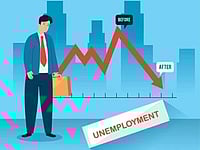 Unemployment Rate Dips for 2nd Month to 5.1% in Aug: Govt Survey Shutterstock : Unemployment rate