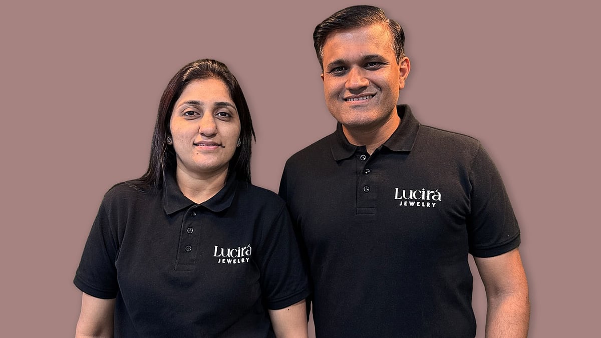 Lucira founder Rupesh and Vandana Jain