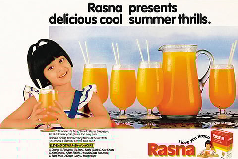 A Rasna ad presents its offerings