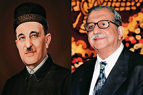 Phiroja Khambatta 
(left), founder of Jaffe, and his son Areez