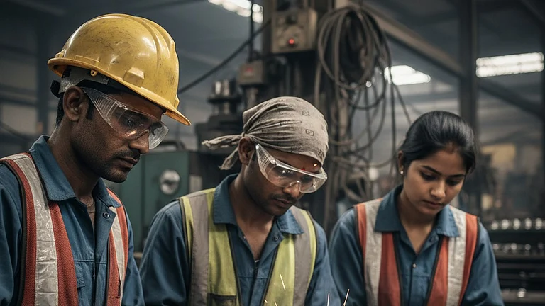 Around 6.8 million people work under formal contract arrangements in India - null