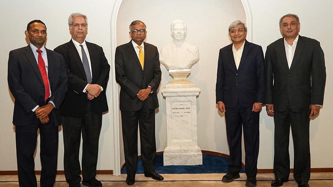 X_#@Tata Group : Noel Tata (Chairman, Tata Trusts), N. Chandrasekaran (Chairman, Tata Sons), with senior executives from Tata Group companies
