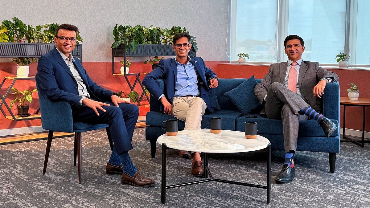 Left to Right - Vaibhav Porwal, Sandeep Jethwani, Sahil Contractor - cofounders of Dezerv