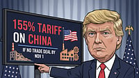 Trump Warns 155% Tariff on China If No Trade Deal by Nov 1