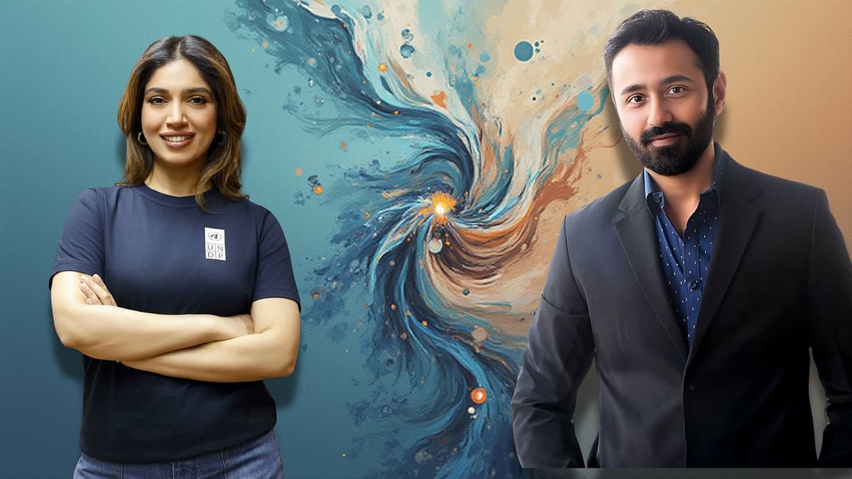 Bollywood actor Bhumi Satish Pednekkar & Ketto CEO Varun Seth