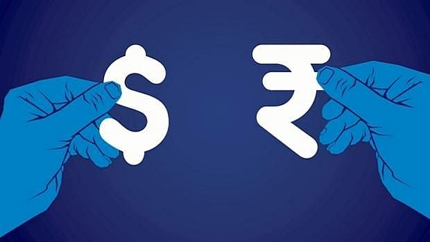 rupee and  dollar
