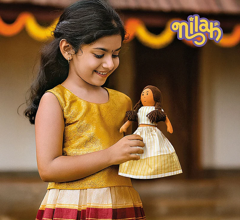 Nilah, a doll made out of textile surplus