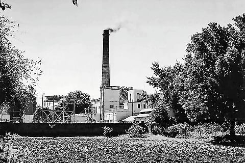 Archival photo of Mafatlal factories