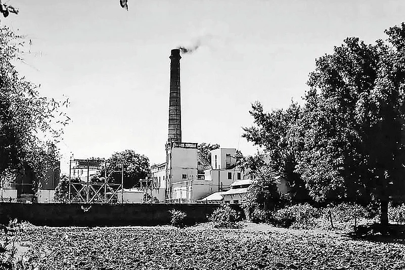 Archival photo of Mafatlal factories