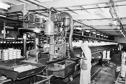 Archival photo of Mafatlal factories