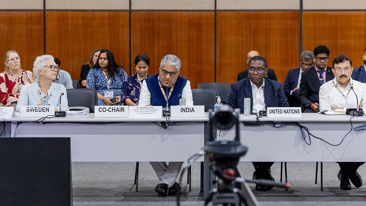 Environment Minister addresses the LeadIT Industry Leaders’ Roundtable, during UNFCCC CoP30 at Belém, Brazil - X/@Bhupender Yadav
