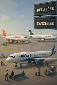 Air India, IndiGo, Lufthansa Among Airlines Facing Delays – Here’s What Happened Air India, IndiGo, Lufthansa Among Airlines Facing Delays – Here’s What Happened