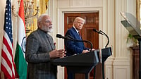 PM Modi Holds Call With Trump Seeking Tariff Relief From 50% Duty White House : PM Modi with U.S. President Trump