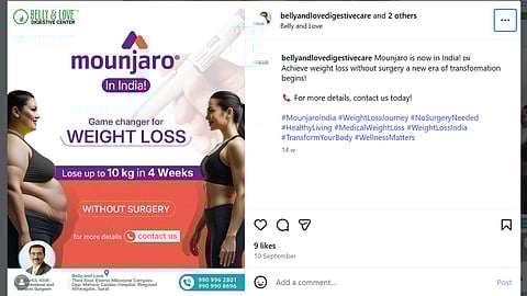 Lawyers say promoting prescription medicines, such as weight-loss drugs is illegal under the Drugs and Cosmetics Act, 1940 and the Drugs and Cosmetics Rules, 1945.