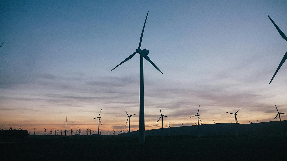 Solar and wind power installations reflect India's accelerating transition toward clean energy/ - Photo by Leeloo The First