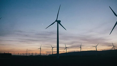Photo by Leeloo The First : Solar and wind power installations reflect Indias accelerating transition toward clean energy/
