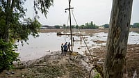 Photo by PTI : Flooded streets in South Asia after intense monsoon rainfall during the 2025 season
