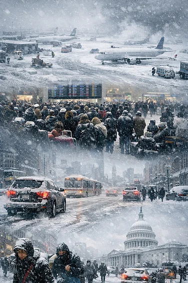 US Winter Storm Halts Flights, Disrupts Travel Nationwide — Here's What Happened So Far