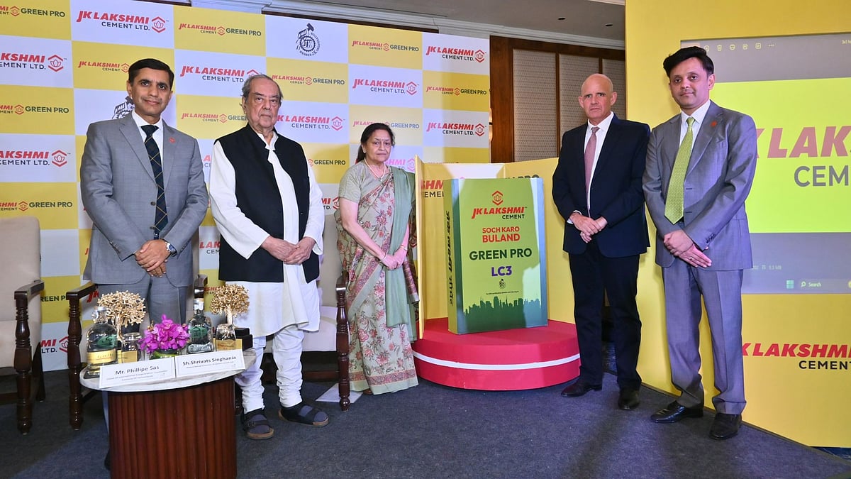 Green PRO LC3 cement bags at JK Lakshmi’s Jaykaypuram plant in Rajasthan - null