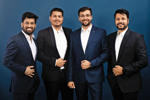 From left: Shubham Bhandari, Anand Jain, Ankesh Jain and Akshay Kedia