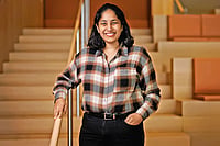 | Image Credit: Adam Glanzman : Priya Donti, assistant professor, MIT, and co-founder and chair of the non-profit Climate Change AI