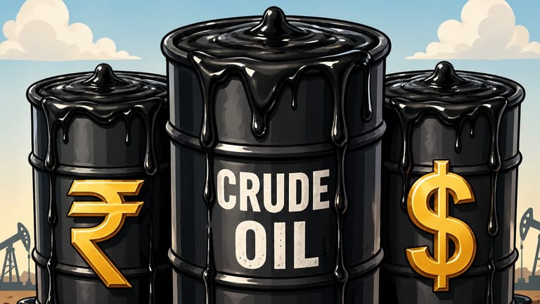 Crude Oil Futures Hit Record ₹10,571 Per Barrel; Brent Breaches $126 - Image Generated Using ChatGpt AI