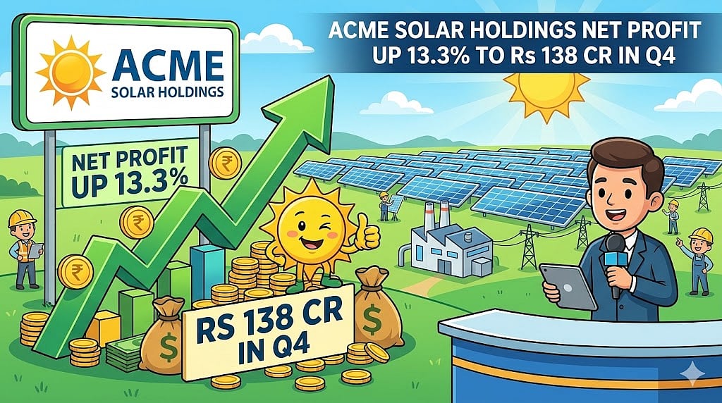 ACME Solar Holdings Net Profit Up 13.3 Pc To ₹138 Cr In Q4 - Image Generate Using Gemini AI