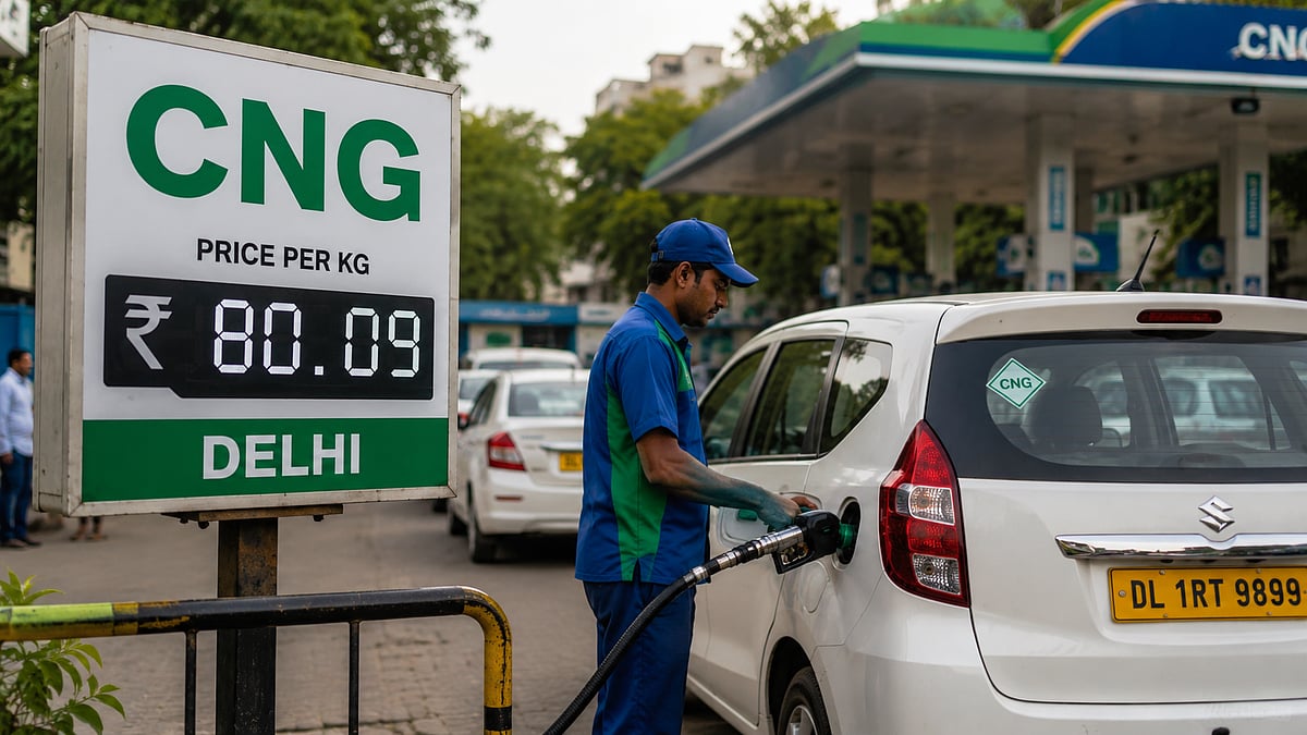 CNG Price in Delhi - AI Generated Image
