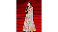 Actress Sanya Thakur Turns Radha Rani At Cannes Red Carpet 2026, Represents Sanatan Culture Globally Sanya Thakur