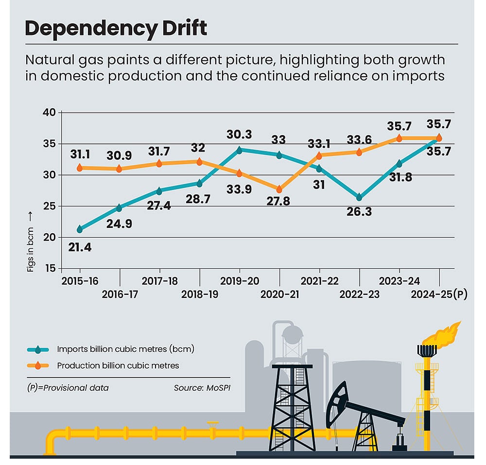 Natural gas too is reliant on imports