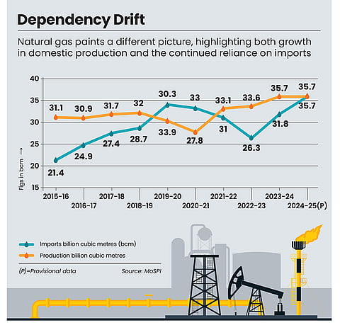 Natural gas too is reliant on imports
