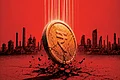 Digital illustration conceptualised by Ragini Singh : The Problem of the Rupee