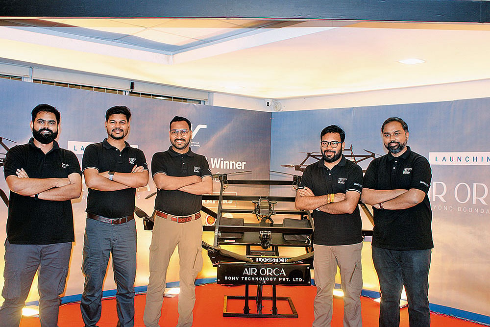 (From left) Rahul Kumar, Abinash Sahoo, Satyabrata Satapathy, Gaurav Achha and  Umang Kumar Rathi
